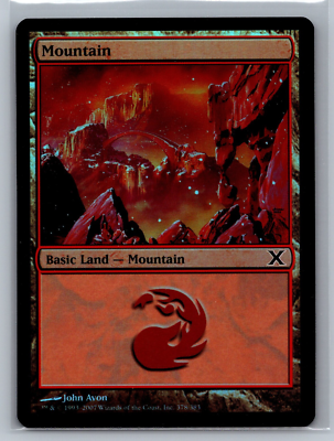 MTG 山 Mountain [SLP] JOHN AVON Foil Not the most expensive cards