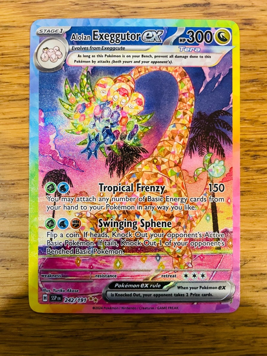 NM! Alolan Exeggutor ex (242/191) Surging Sparks SIR