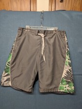 Old Navy Mens Shorts Size L Board Shorts Drawstring gray Black