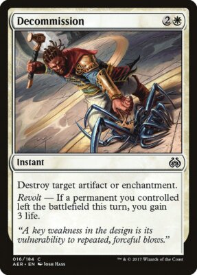 4x Decommission - NM Aether Revolt SPARROW MAGIC