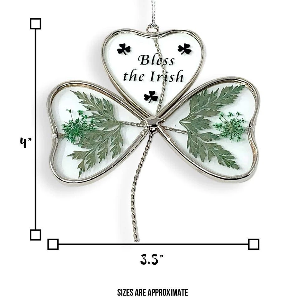 Irish Shamrock Sun Catcher - Shamrock Shaped Suncatcher - #7182 - Изображение 4 из 4