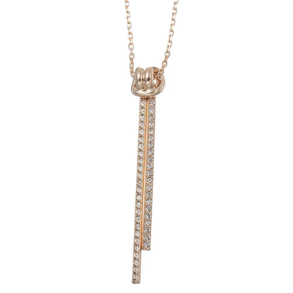 Swarovski Lifelong Y Pendant Necklace 5390817 Rose Gold-Tone Plated - Crystal 21490₽