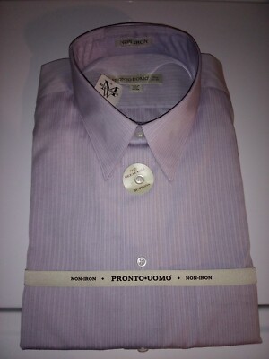 blue and white collar dress shirt Spread Collar Dress Shirt in Sky Awning Stripe Poplin