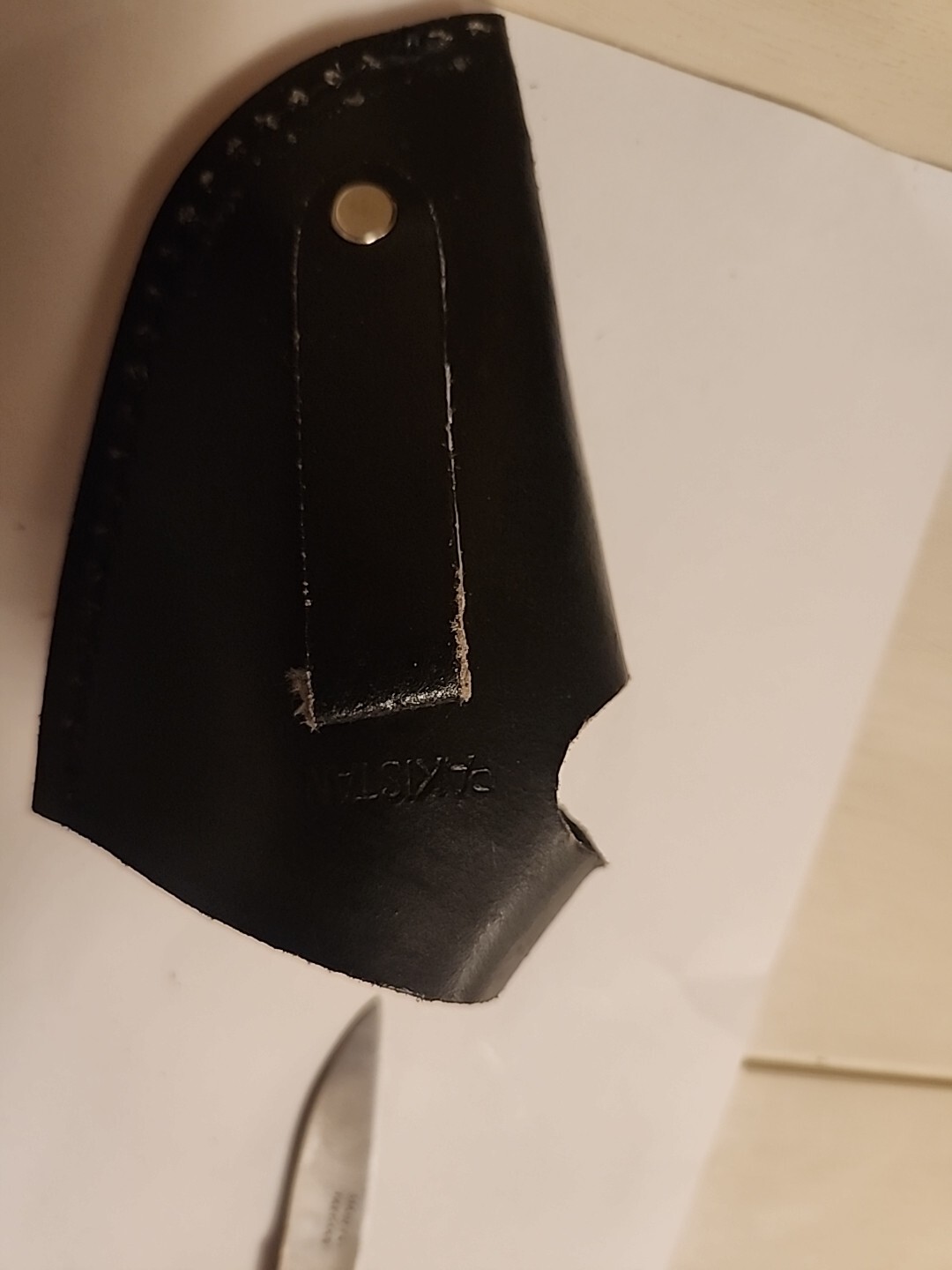 Vintage Pakistan Pistol Shaped Folding Pocket Knife Derringer Gun