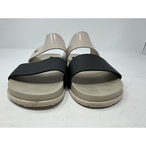 Melissa Jelly Sandals Womens size 10 Cosmic Slides 90s Y2K Slip On Beige Rubber - Picture 4 of 10