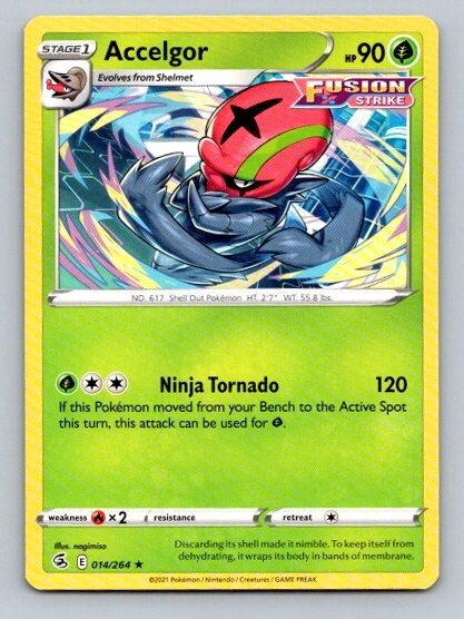 2021 Pokemon Card Fusion Strike Accelgor 14/264