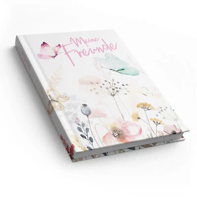 itenga Freundebuch Schmetterling DIN A5 88 Seiten Schulfreunde Mädchen Schule