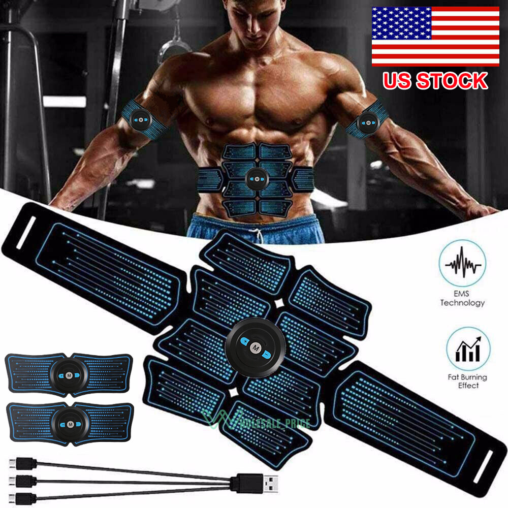 Estimulador Muscular Electro Maquina Abdominales Márcar Abdomen Masajeador 6modo
