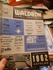 1962 WALDRON CATALOG  bx733