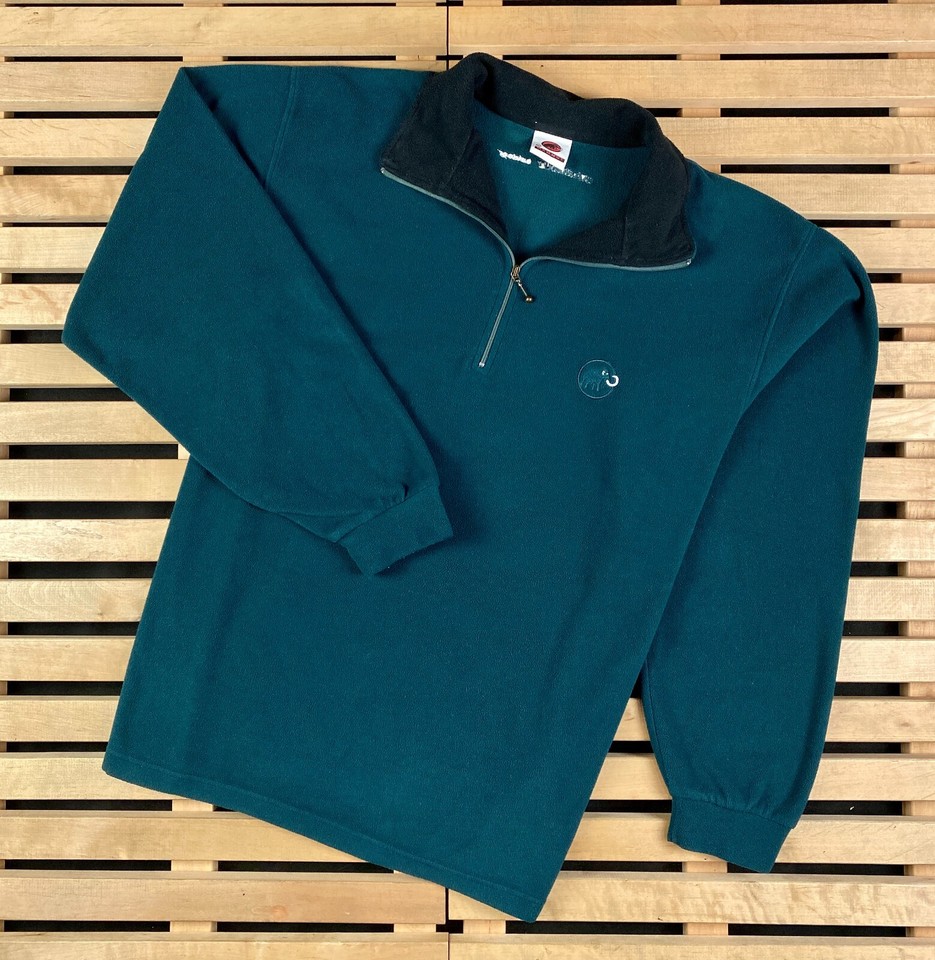 Mens Zip Fleece Jumper Mammut Vintage Size XL