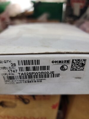 Ohmite TA025PW3R00JE 25W Resistors Power Chip TA 3-Ohms - Lot of 28 bx150