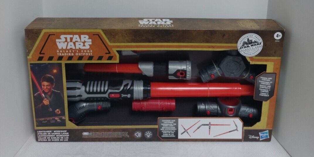 Star Wars Galaxy's Edge Workshop Power and Control Electronic Lightsaber-Red