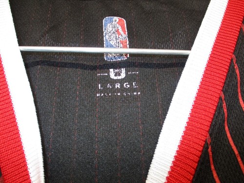 Chicago Bulls Jersey Men's Size L Large Pinstripe Stitched Basketball Jersey - Picture 5 of 14