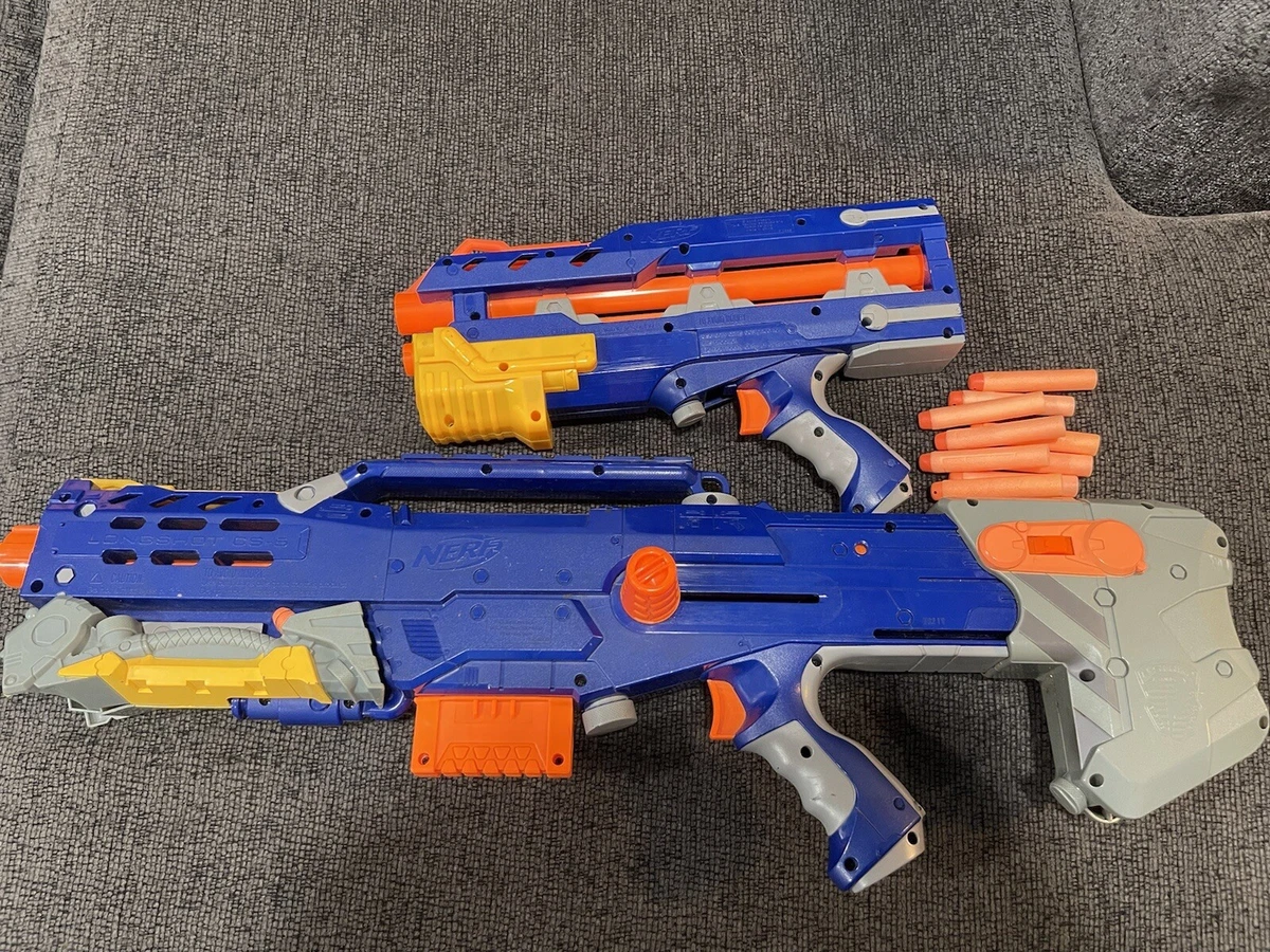 Complete Nerf N-Strike 2006 Longshot CS-6 Dart Gun Sniper Rifle C-086B 13  darts