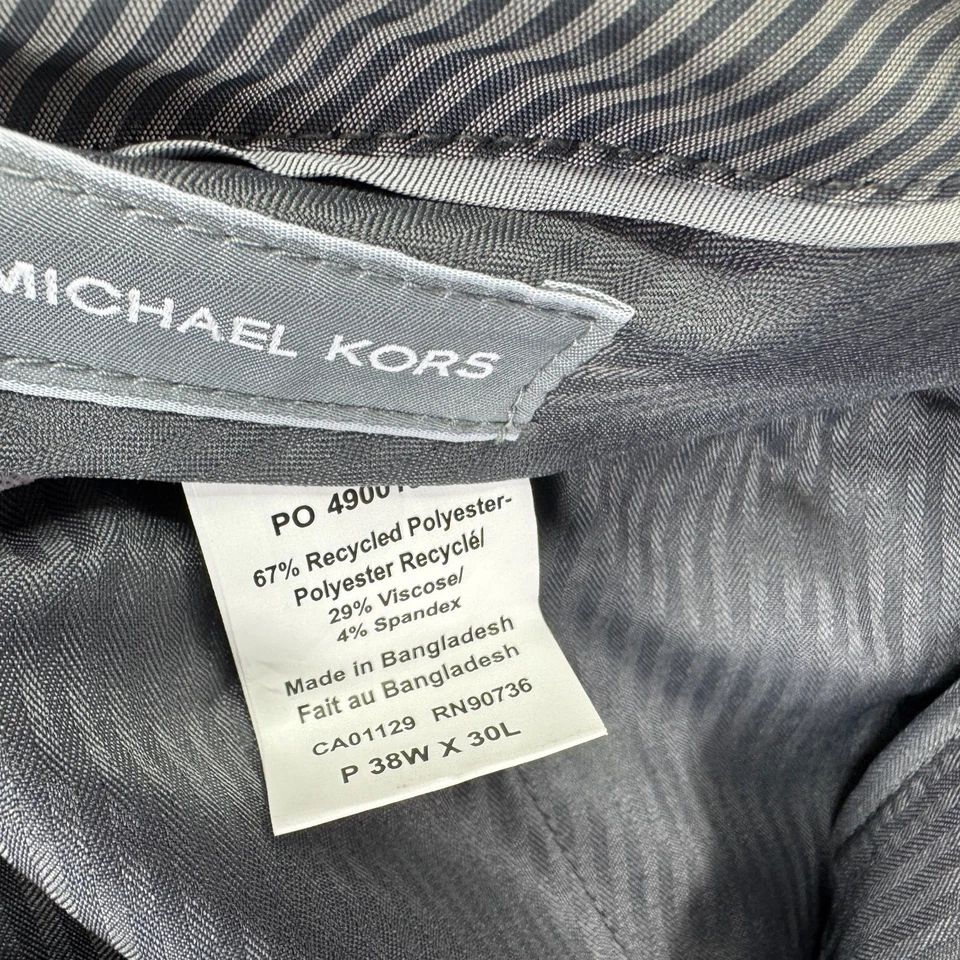 Michael Kors Mens Marvin Classic Fit Stretch Solid Pants Tobacco Brown 38x30 - Image 4 of 4