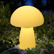 Solar Table Lamp Outdoor Waterproof, Solar Lamp with USB  Solar Charging, 20...
