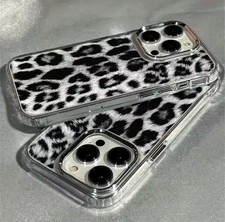 iPhone Case 17 16 15 14 13 12 11 Leopard Animal Print Retro Plus, Pro, Pro Max