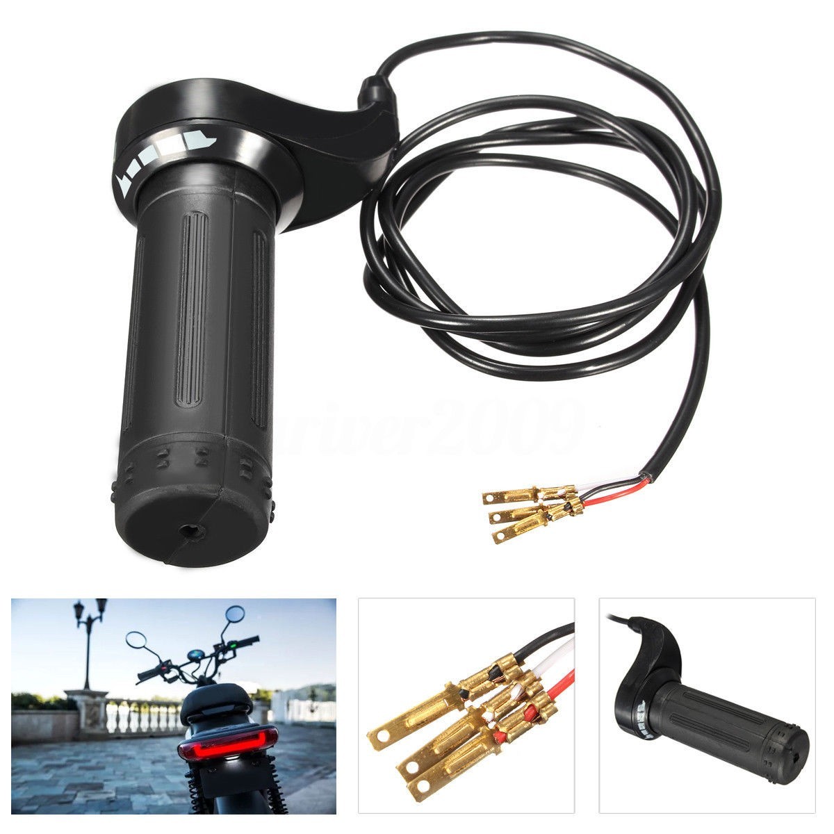 Electirc Scooter Bike E-bike Handlebar 24V 36V 48V Twist Throttle Control Grip