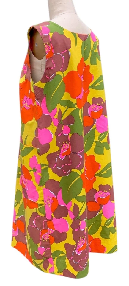 LeVOY'S Vintage mid-60s Women's VHY Fabric Hawaiian Tent Sun Dress - Sz L/XL - Image 3 of 4