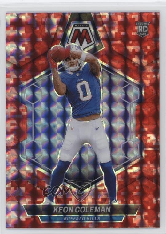 2024 Panini Mosaic Rookies Red Camo Prizm Keon Coleman #333 Rookie RC 1k9t