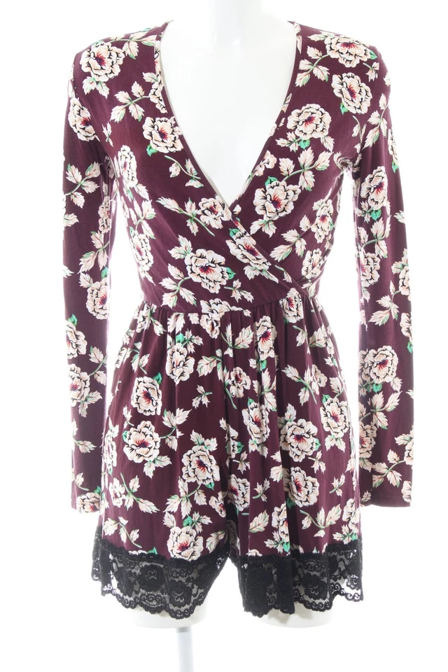 ASOS Mono Mujeres Pantalón Talla EU 36 rojo-blanco puro-verde look casual - Imagen 4 de 4