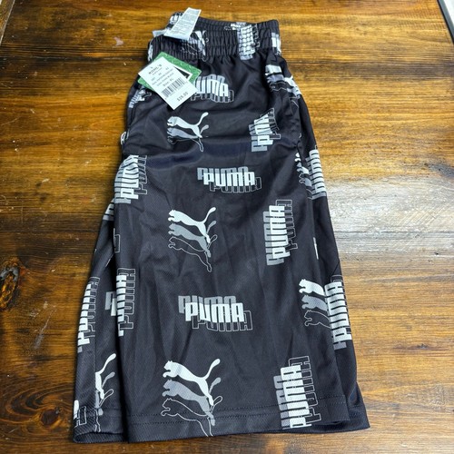 Puma Black and White Shorts Boys XL