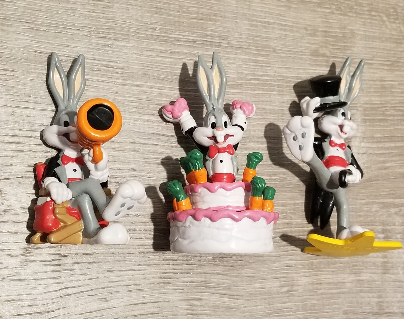 Vintage 1990 Applause Looney Tunes Bugs Bunny PVC Collectible Figures Lot Of 3
