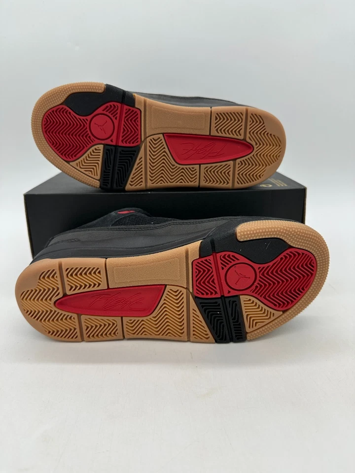 Zapatos Jordan Flight Court juveniles talla 7 para mujer talla 8,5 de gamuza negros HF3333 001 Foto 3 de 4