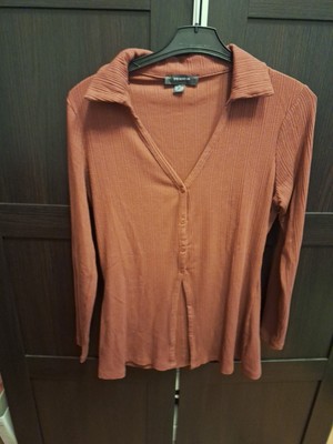 Primark~braunes Damen Langarm Shirt M  ( 40/42 ) 
