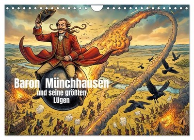 Baron Münchhausen und seine größten Lügen (Wandkalender 2027 DIN A4 quer), CALVE