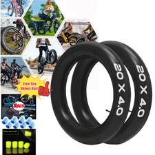 1/2 Pack 20x4.0 Inch Inner Tube SV32mm Schrader Valve For Electric Bike Fat Bike