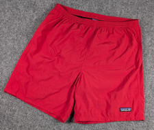 Patagonia Baggies Shorts Mens Medium Red Mesh Lined Drawstring Performance