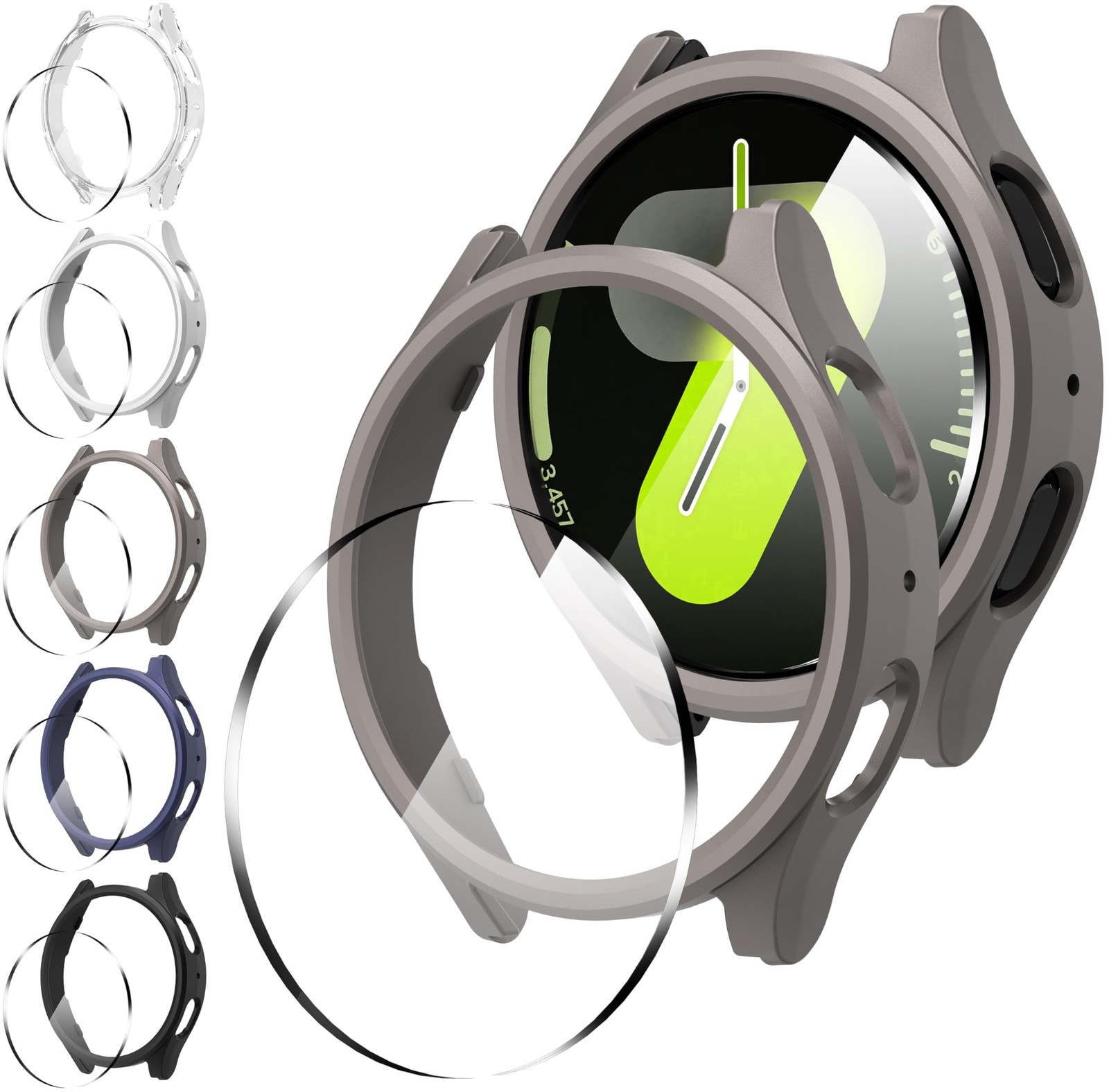 Samsung Galaxy Watch 7 44mm protection écran sport outdoor et coque étanche noir