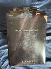 x6 Talbots Microfiber Control Top Tights Black Size B (B/G)