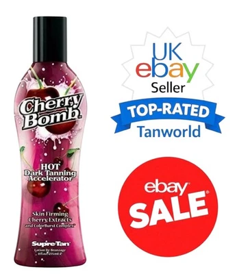 Supre Tan Cherry Bomb Hot Tingle Dark Tanning Sunbed Cream Lotion Accelerator