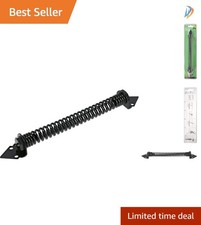 Robust Alloy Steel 12in Self-Closing Gate Spring Black Finish, Easy Install