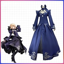 Fate Night Cosplay Black Saber Dress Swordsman Altria Halloween Performance