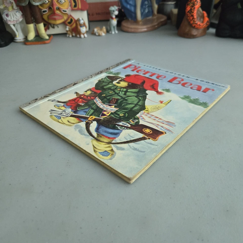 PIERRE BEAR by RICHARD SCARRY 1st Edition Vintage Children's Little Golden Book Foto 4 de 4
