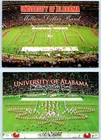 2 Postcards UNIVERSITY OF ALABAMA~Crimson Tide Football MILLION DOLLAR BAND 4x6"