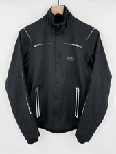 GORE Wear Jacket Men’s Medium Black Windstopper Softshell Cycling Running Gear