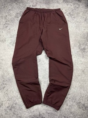 Vintage Nike Nylon Pants Rare Mens Size M Red Drill Sweatpants