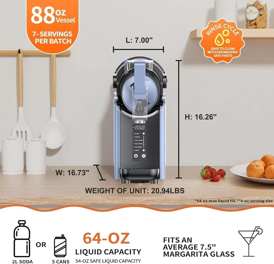 Professional Ice Making Slush Machine Frozen Drink Slushy Machine Slush Juice - image 4 of 4