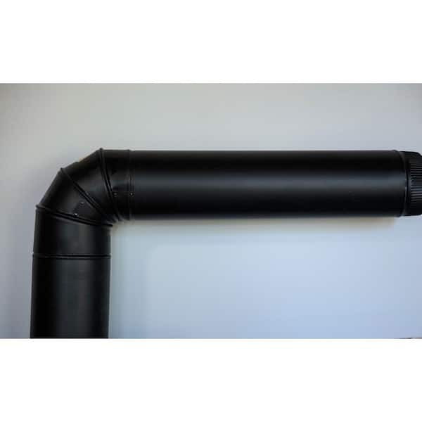 6 In. X 24 In. Black Stove Pipe