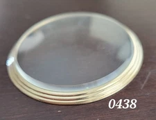 2MM BEVELED MINERAL GLASS POCKET WATCH CRYSTAL FOR WADSWORTH BAR OVER CROWN CASE