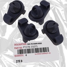 4pcs Truck Bed Tie Down Hooks Deck Rail For 20052025 Toyota Tacoma Pt278-35075