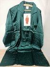 Damen Nachthemd Nachtkleid Satin Grün Dunkelgrün 36/38 Langarm 