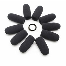 Saidbuds 10 Pack Soft Mic Foam Covers Windscreens for David Clark Black