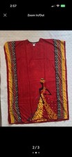 Goddess Kaftan Maxi Dress Red