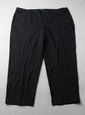 Liverpool Los Angeles Women's Kayla Trouser EH6 Black/White Grid Size 24 NWT