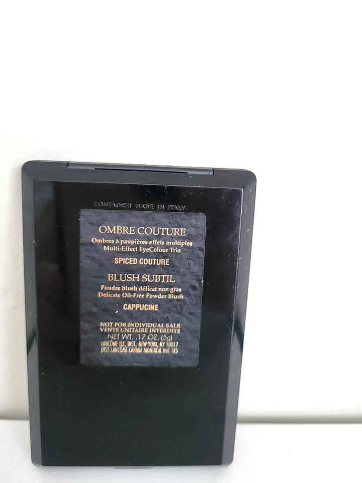 Lancome Ombre Couture Spiced Couture капучин цвет глаз трио и румяна новый - Изображение 4 из 4